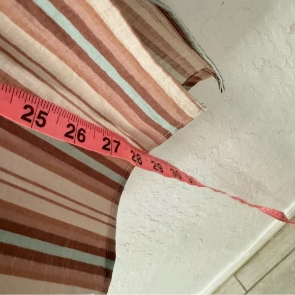 We the free free people Poolside striped oversized button front lounge shirt xs - Picture 8 of 9